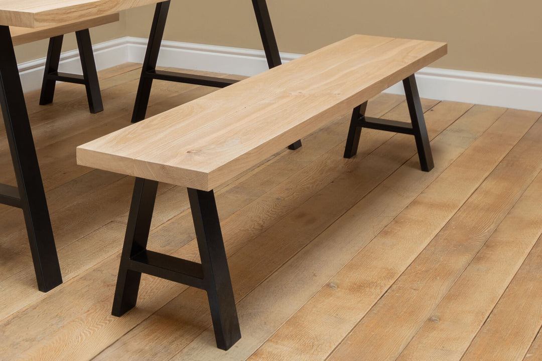 Solid Oak Dining Bench