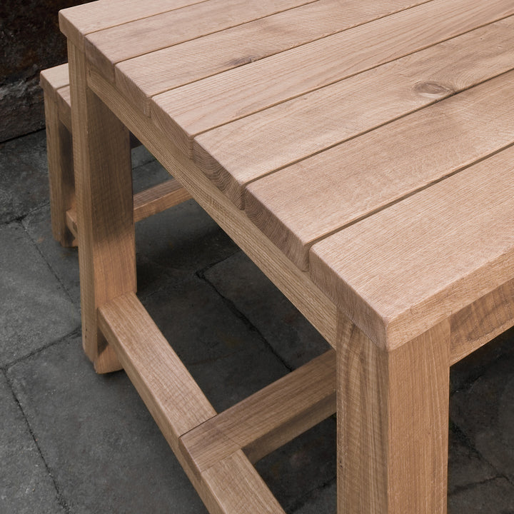 Outdoor Oak Table and Benches