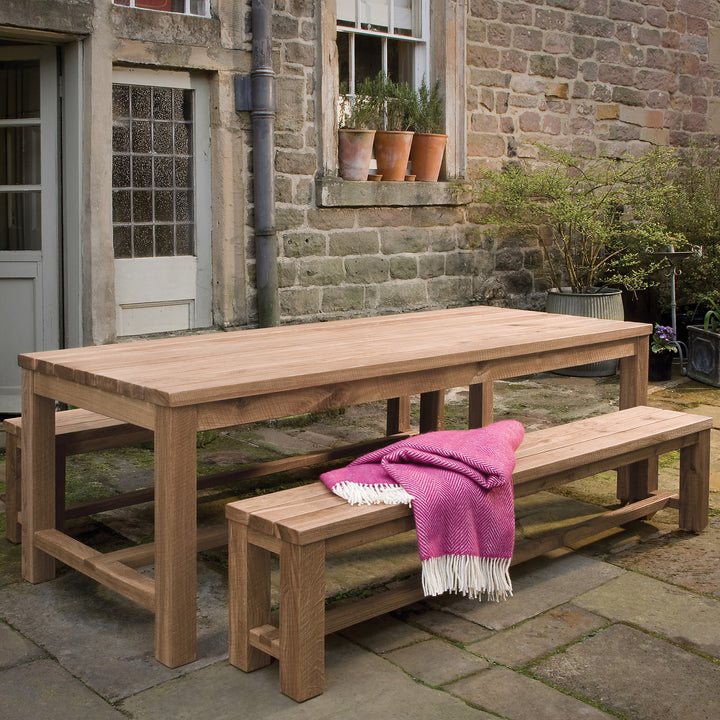 Outdoor Oak Table and Benches