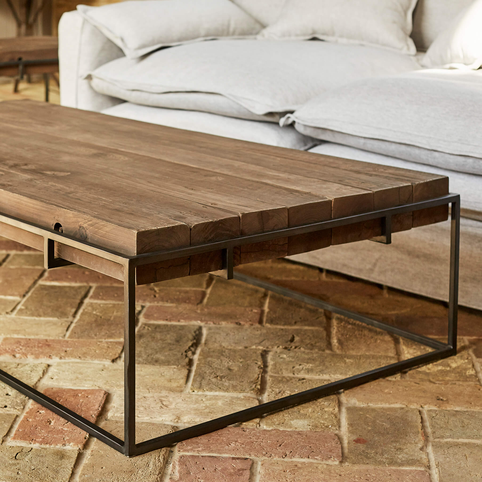 Reclaimed wood online coffee table rectangle